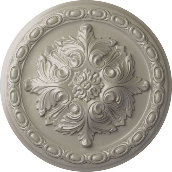 Ekena Millwork Acanthus Ceiling Medallion, Hand-Painted Pearl White, 11 3/8"OD x 2"P CM11ACPWS - main